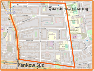 QUARTIER Pankow Süd Karte